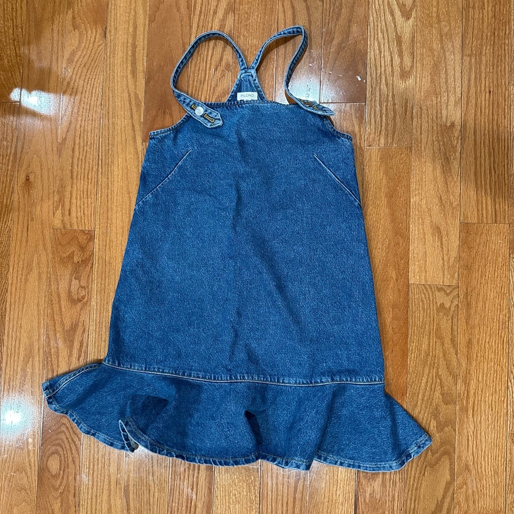 Anthropologie denim mini dress